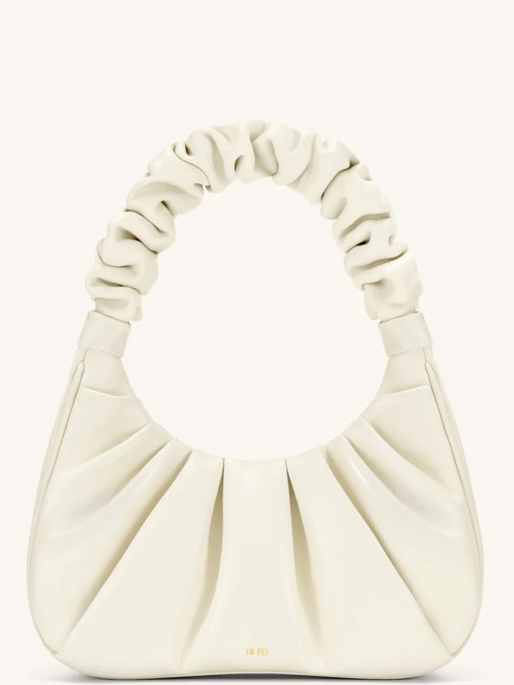 JW PEI Gabbi Ruched Hobo Handbag - White